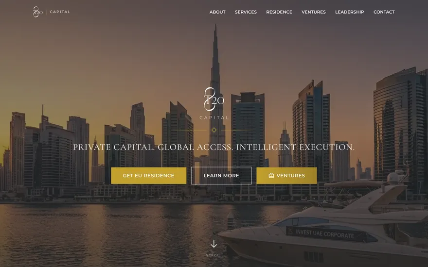 8T20 Capital website